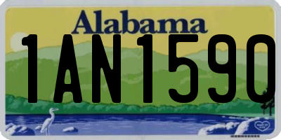 AL license plate 1AN1590