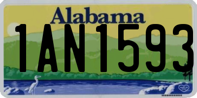 AL license plate 1AN1593