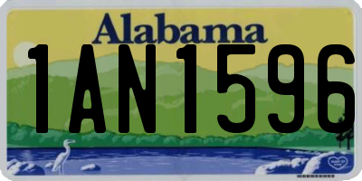 AL license plate 1AN1596