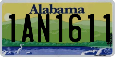 AL license plate 1AN1611