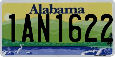 AL license plate 1AN1622
