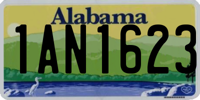 AL license plate 1AN1623