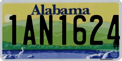 AL license plate 1AN1624