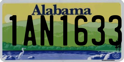 AL license plate 1AN1633