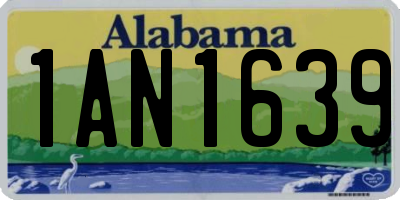 AL license plate 1AN1639