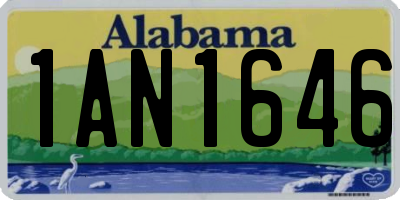 AL license plate 1AN1646