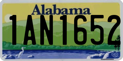 AL license plate 1AN1652