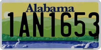 AL license plate 1AN1653