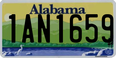 AL license plate 1AN1659