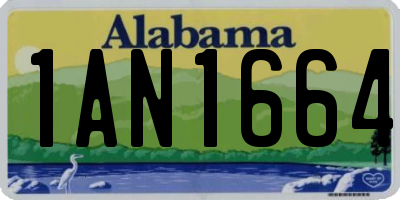 AL license plate 1AN1664