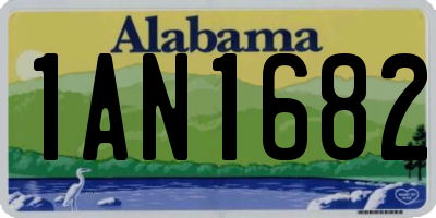 AL license plate 1AN1682