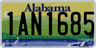 AL license plate 1AN1685