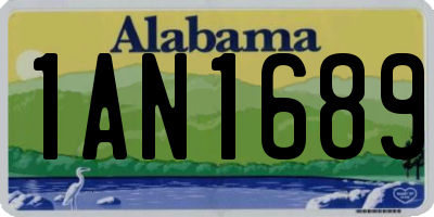 AL license plate 1AN1689