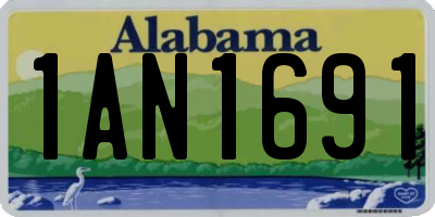 AL license plate 1AN1691