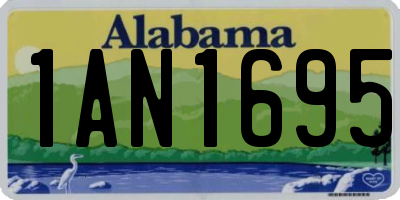 AL license plate 1AN1695