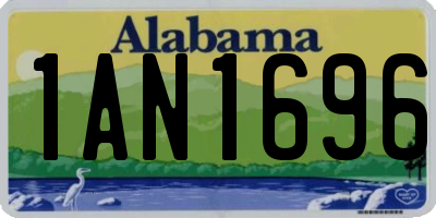 AL license plate 1AN1696