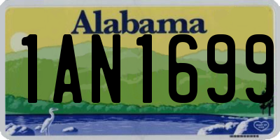 AL license plate 1AN1699