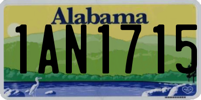 AL license plate 1AN1715