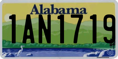 AL license plate 1AN1719