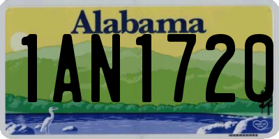 AL license plate 1AN1720