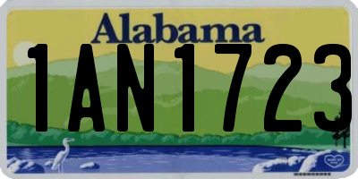 AL license plate 1AN1723