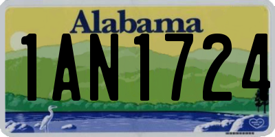 AL license plate 1AN1724