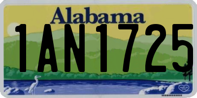 AL license plate 1AN1725