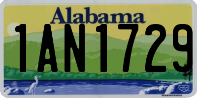 AL license plate 1AN1729