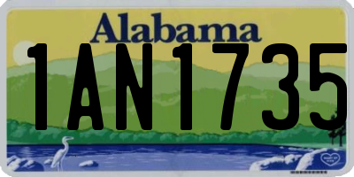 AL license plate 1AN1735