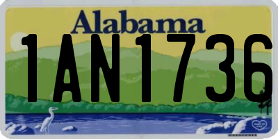 AL license plate 1AN1736