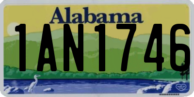 AL license plate 1AN1746