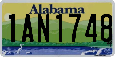 AL license plate 1AN1748