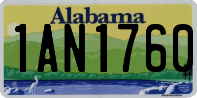 AL license plate 1AN1760