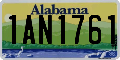 AL license plate 1AN1761