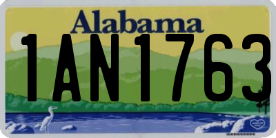 AL license plate 1AN1763