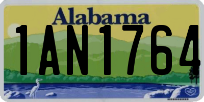 AL license plate 1AN1764
