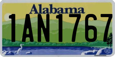 AL license plate 1AN1767