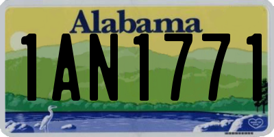 AL license plate 1AN1771