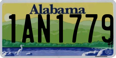 AL license plate 1AN1779