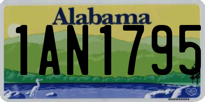 AL license plate 1AN1795