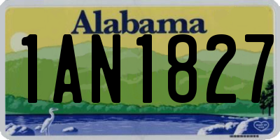 AL license plate 1AN1827