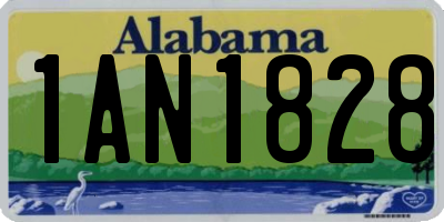 AL license plate 1AN1828