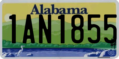 AL license plate 1AN1855