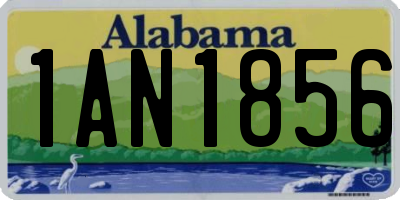 AL license plate 1AN1856