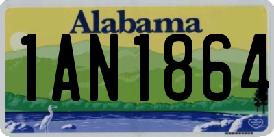 AL license plate 1AN1864
