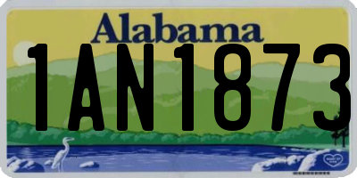AL license plate 1AN1873