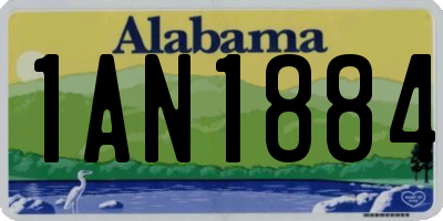 AL license plate 1AN1884