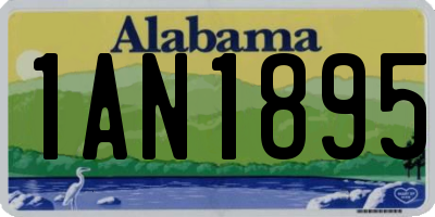 AL license plate 1AN1895