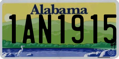 AL license plate 1AN1915
