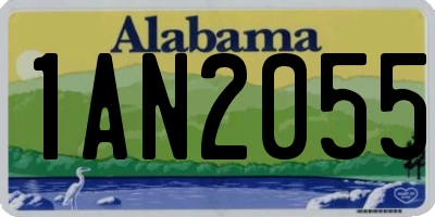 AL license plate 1AN2055
